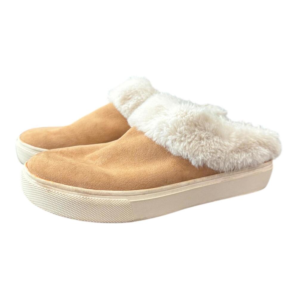 Dr. Scholl’s Now Chill Clog Slip On Faux Suede Cozy Platform Shoes Sz 6.5m